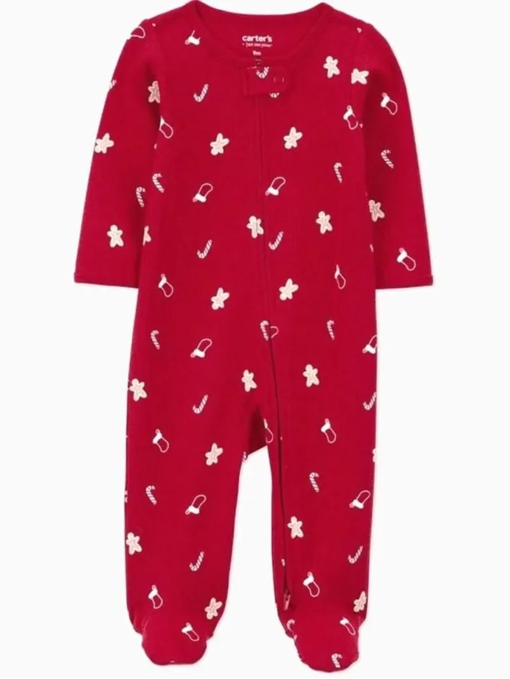 057K Carter's Just One You Christmas Thermal Footed Sleep n' Play - Size: 6 mo